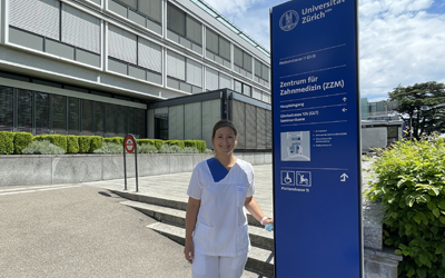 Dr. Daniela Orellana first Chilean Apolonia fellow doing an internship in Switzerland in the scope of the collaboration program between the Apolonia Foundation and the University of Zurich